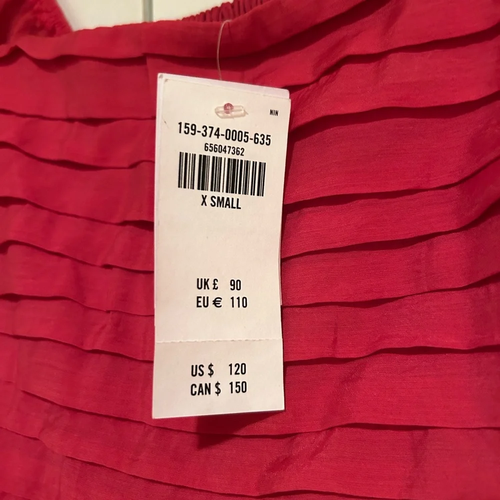 Abercrombie & Fitch Red Tiered Maxi Dress